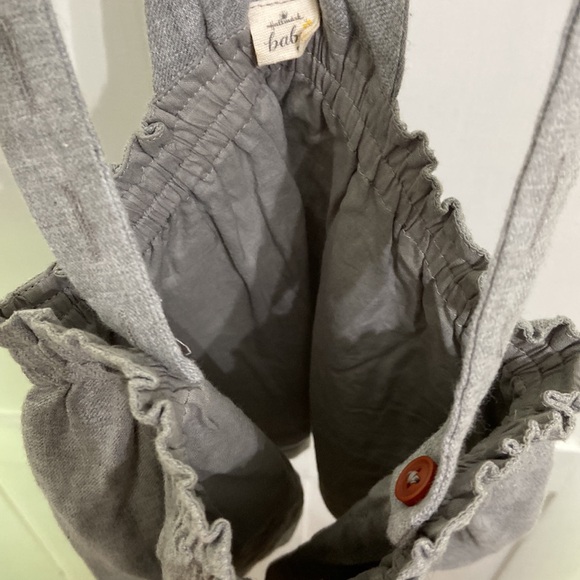 Hallmark Baby Infant Girl Grey Suspenders Skirt With Pockets Size 6-12 months - Picture 10 of 11